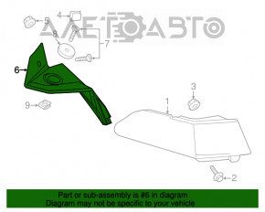 Capacul stopului din spate dreapta pentru Chevrolet Volt 11-15