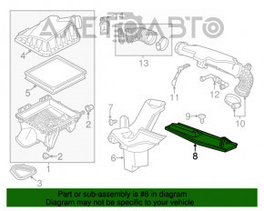 Receptor de aer Chevrolet Impala 14-20 2.5