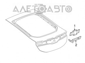 Emblema ușii portbagajului VOLT Chevrolet Volt 11-15