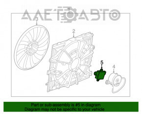 Ventilatorul de răcire al computerului Cadillac ATS 13-