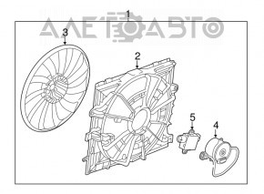 Ventilatorul de răcire al computerului Cadillac ATS 13-