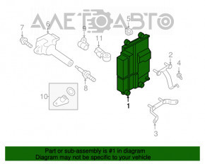 Blocul ECU al calculatorului motorului Subaru Impreza 17- GK cu transmisie automată.