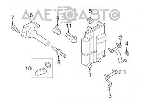 Blocul ECU al calculatorului motorului Subaru Impreza 17- GK cu transmisie automată.