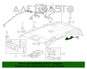 Ручка потолка задняя левая Buick Encore 17-19 серая