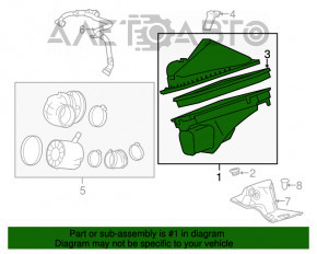 Корпус воздушного фильтра Cadillac CTS 14- 2.0T