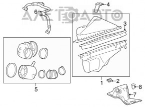 Корпус воздушного фильтра Cadillac CTS 14- 2.0T