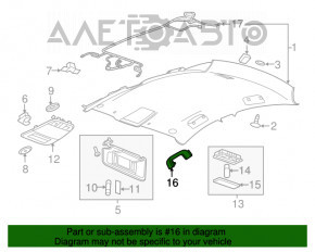 Manerul plafonului din față dreapta pentru Chevrolet Malibu 13-15, de culoare bej