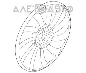 Paletele ventilatorului de răcire al Cadillac CTS 14-