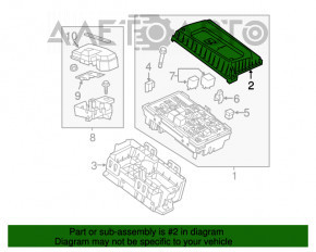 Capacul cutiei de siguranțe sub capotă pentru Chevrolet Volt 11-15