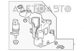 Бачок омывателя Chevrolet Volt 13-15 рест без горловины и датчика