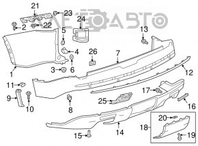 Reflector spate dreapta Cadillac CTS 14-