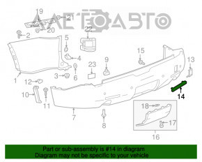 Reflector spate stânga Cadillac CTS 14-