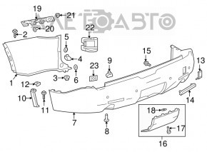 Reflector spate stânga Cadillac CTS 14-