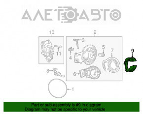 Capacul carcasei portului de încărcare Chevrolet Volt 14-15