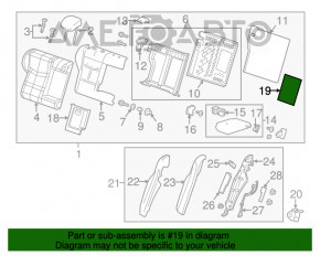 Клык лонжерона передний левый Ford Edge 15-