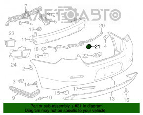 Camera de vizionare spate pentru Chevrolet Volt 11-15 fără cabluri.