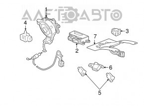 Senzor airbag usa dreapta Cadillac ATS 13-