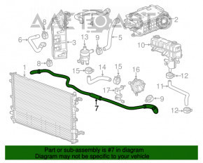 Трубка системы охлаждения инвертора Chevrolet Volt 11-15