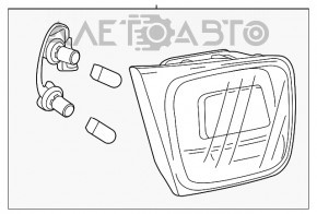 Lampa capac interior portbagaj stanga Chevrolet Malibu 13-15 halogen nou original OEM