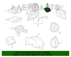 Senzorul acustic din torpedoul dreapta al GMC Terrain 18- Bose