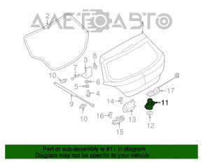 Bara de protecție a ușii portbagajului stânga Chevrolet Bolt 17-21