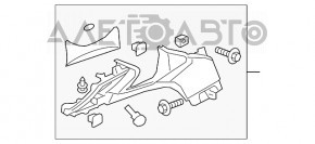 Husa genunchi sofer Chevrolet Malibu 13-15 bej