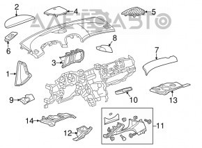 Husa genunchi sofer Chevrolet Malibu 13-15 bej