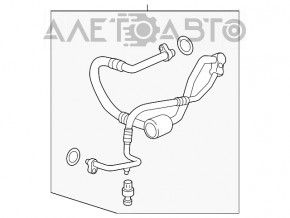 Compresorul de aer condiționat și radiatorul pentru prima generație Cadillac ATS 13- 2.5