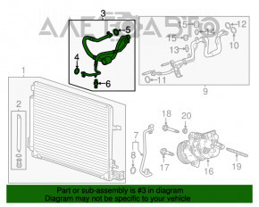 Compresorul de aer condiționat și radiatorul pentru prima generație Cadillac ATS 13- 2.5