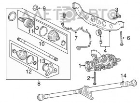 Arborele cardanic pentru Buick Encore 13-19