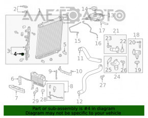 Suportul radiatorului din partea dreapta de jos pentru Chevrolet Bolt 17-