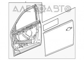 Дверь голая передняя левая Chevrolet Malibu 13-15