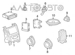 Amplificator Cadillac ATS 13- bose