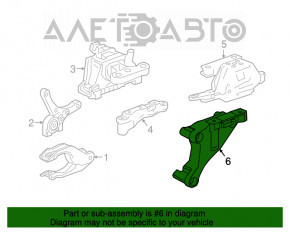 Кронштейн подушки двигателя передний Chevrolet Volt 16-