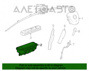 Airbag-ul de pasager din bordul Cadillac CTS 14-