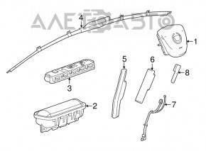 Airbag-ul de pasager din bordul Cadillac CTS 14-