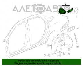 Capac rezervor de combustibil cu carcasă Chevrolet Impala 14-20