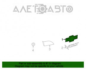 Эмблема значок двери багажника Chevrolet Volt 11-15 сломана направляйка