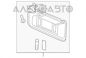 Capota stângă Chevrolet Impala 14-20 gri, fără cârlig, pentru curățare chimică.