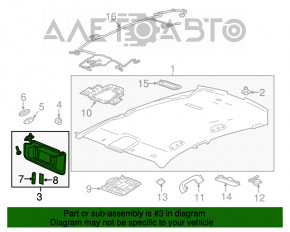 Capota stângă Chevrolet Impala 14-20 gri, fără cârlig, pentru curățare chimică.