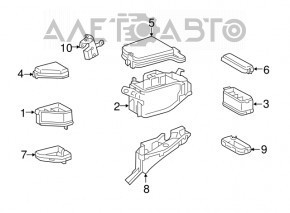 FUEL PUMP RESISTOR CONTROL MODULE Lexus RX450h 10-15