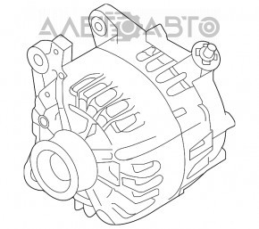 Generator Nissan Rogue Sport 17-19 nou OEM original