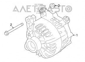 Генератор Nissan Rogue Sport 17-19