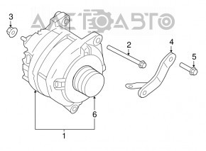 Генератор Infiniti G25 G35 G37 4d 06-14 скрипит подшипник