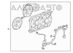 Проводка вентиляторов охлаждения Chevrolet Volt 14-15 ДВС
