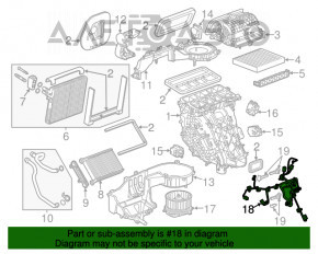 Проводка печки Chevrolet Impala 14-20