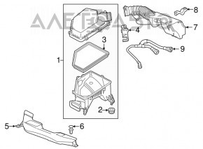 Receptor de aer Chevrolet Volt 16-