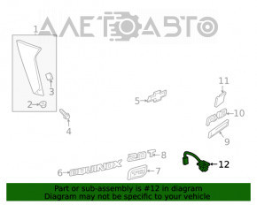 Camera de vizionare spate pentru Chevrolet Equinox 18-