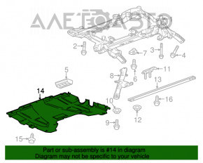 Protecție motor față Cadillac CTS 14- rwd