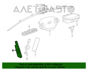 Подушка безопасности airbag сидение левые Chevrolet Impala 14-20